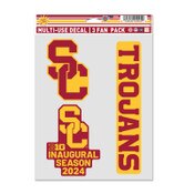 USC Trojans Big 10 Inagural Season 3 Decal Fan Pack